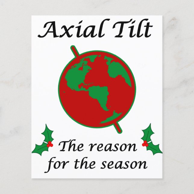 Flyer Razón de inclinación axial para la temporada (Frente)