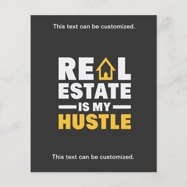 Flyer Real Estate is my Hustle Realtor Business  (Frente)
