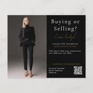 Flyer Realtor de bricolaje compra o venta de fotografía