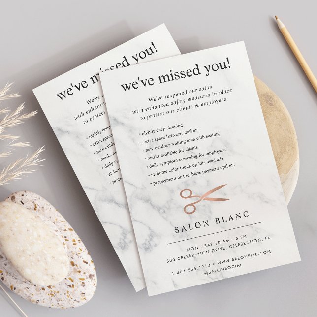 Flyer Reapertura del negocio del Salón de Cabello de Oro (Subido por el creador)