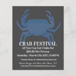Flyer Recaudación de fondos para el restaurante Crab Fes