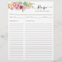 Receta floral de cocina de cactus de color rosa de