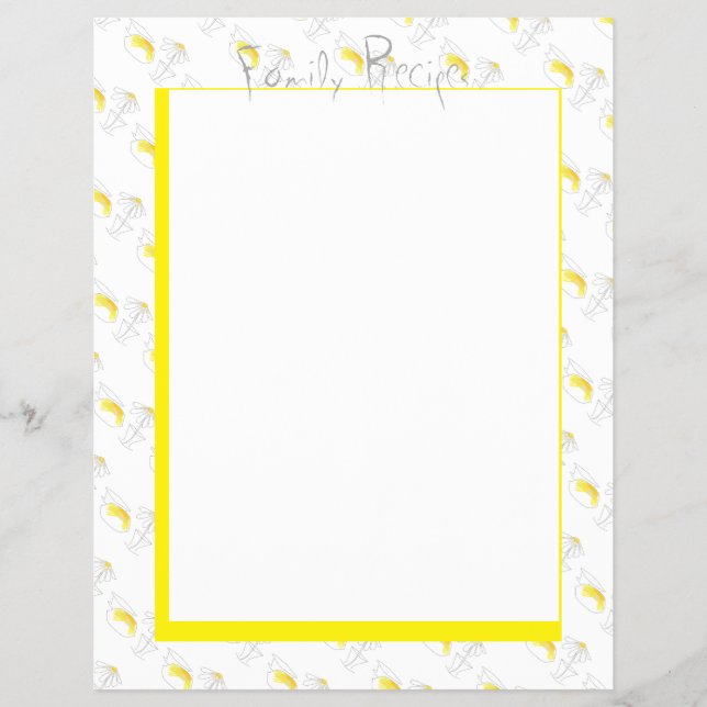 Flyer Recetas Portátiles Páginas Lemons Daisy Kitchen Mo (Frente)