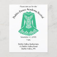 Reciente de baile de bailarina de danza irlandesa