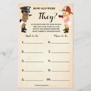 Flyer Recluta Pequeño ¿Qué edad tenían? Tarjeta de Juego