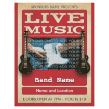 Red de la banda de música en directo