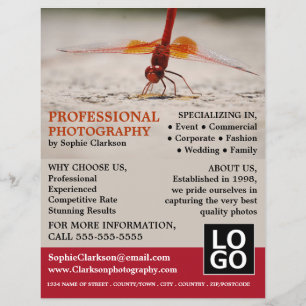 Flyer Red Dragonfly, fotografía, contratación de fotógra