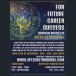 Flyer Redes globales, anuncio de evento de redes rápidas<br><div class="desc">Volante de publicidad de eventos de redes globales,  de redes rápidas por la Tienda de tarjetas de visita.</div>
