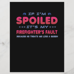 Flyer Regalo de bomberos Es la broma de mi bombero