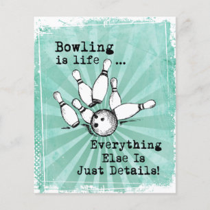 Flyer Regalo de Bowling Lover, regalo del jugador de Bow
