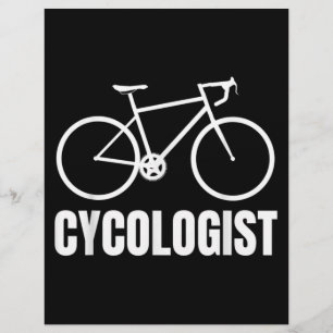 Flyer Regalo divertido de bicicleta para ciclista