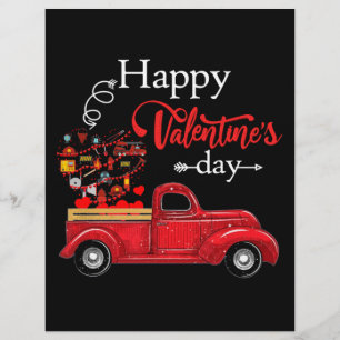 Flyer Regalo para Bombero   Feliz Día de San Valentín Bo