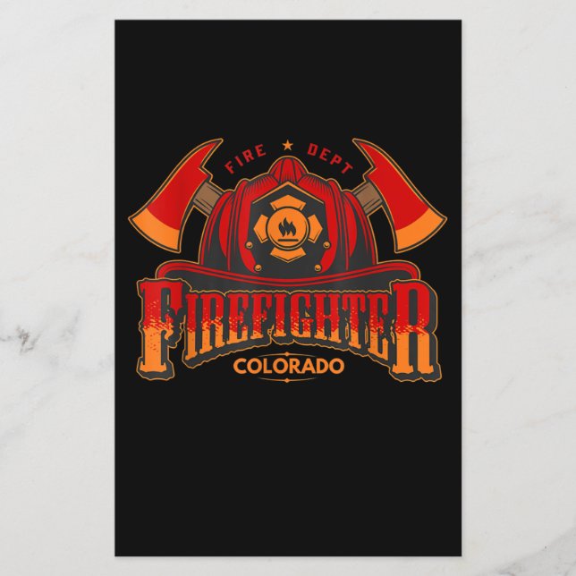 Flyer Regalo para bombero o bombera (Frente)