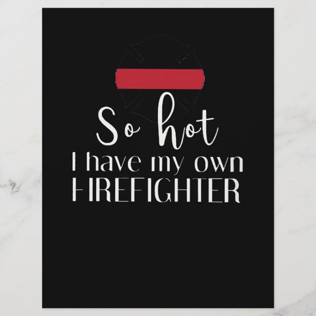 Flyer Regalo para Bombero | Tan Caliente que Tengo Propi (Frente)
