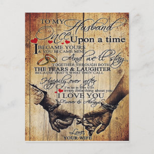 Flyer Regalo Personalizado Para Mi Esposo, Decoración De