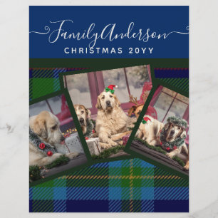 Flyer REGALOS DE FOTO DE navidades - Collage azul Miller