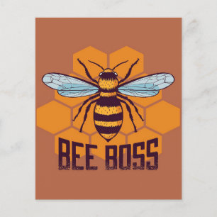 Flyer Regalos Jefe Abeja Abeja ,Me encanta Abeja, Regalo