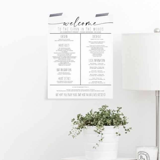 Flyer Reglas de la Casa de la Guía de Bienvenida de Alqu (Subido por el creador)