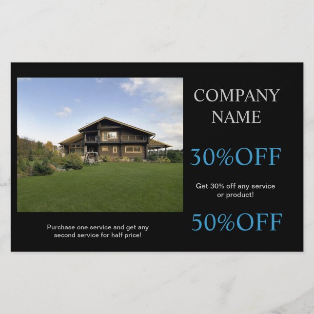 Flyer Renovación Carpintería Construcción de paisajes (Frente)