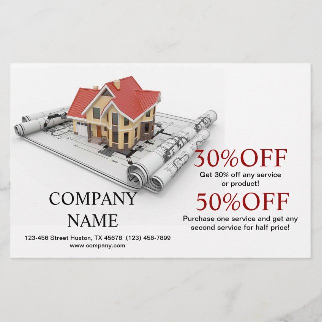 Flyer Renovación de la casa de la construcción de los te (Frente)