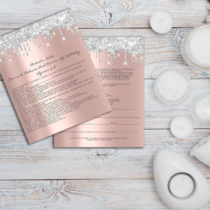 Flyer Renuncia de Responsabilidad del Artista de Uñas Ro