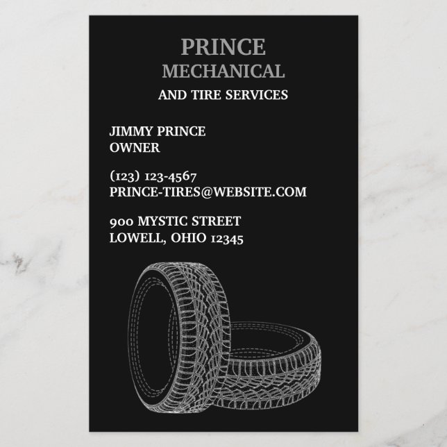 Flyer Reparación automática de neumáticos (Frente)