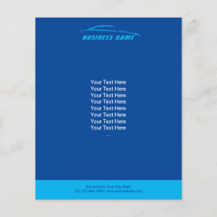 Flyer Reparación de automóviles Detallado de autos Azul 