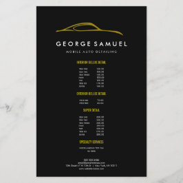 Flyer Reparación de coches personalizado y desconexión a