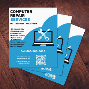 Flyer Reparación de Computadoras