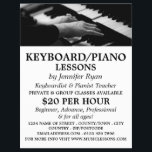 Flyer Reproductor de piano, teclado, lecciones de piano<br><div class="desc">Piano Player,  Teclado,  Piano Lecciones De Volantes De Publicidad Por La Tienda De Tarjetas De Negocios.</div>