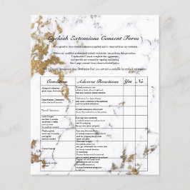 Flyer Responsabilidad de la extensión de las pestañas Ex