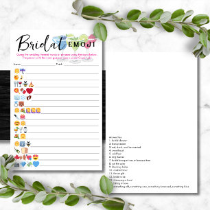 Flyer Respuestas de Emoji de Novias y Matrimonio Incluid
