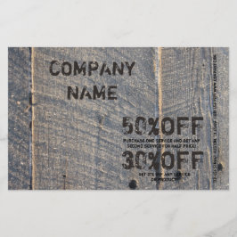 Flyer restauración de madera grunge Carpintería Construc