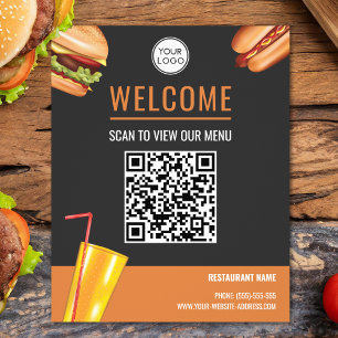 Flyer Restaurante de Comida Rápida de Hamburguesas Escan