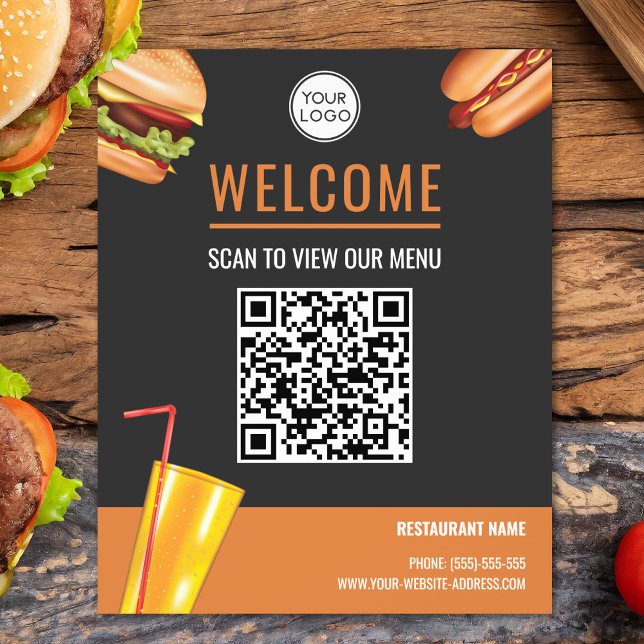 Flyer Restaurante de Comida Rápida de Hamburguesas Escan (Subido por el creador)