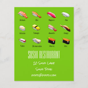 Flyer Restaurante japonés de cocina moderna