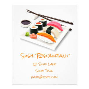 Flyer Restaurante japonés de comida moderna