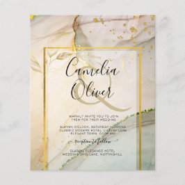 Flyer Resumen de tinta para alcohol Oyster Pearl Gold BO