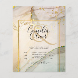 Flyer Resumen de tinta para alcohol Oyster Pearl Gold BO