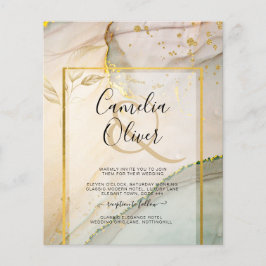 Flyer Resumen de tinta para alcohol Oyster Pearl Gold BO