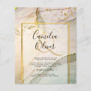 Flyer Resumen de tinta para alcohol Oyster Pearl Gold BO