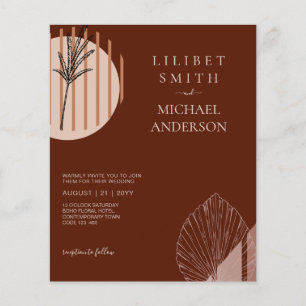 Flyer Resumen del presupuesto Boda de Grasa Rust Beige P