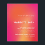 Flyer Resumen Minimalista moderno de color Dulce 16 Invi<br><div class="desc">Puede ser totalmente personalizado para satisfacer sus necesidades. © Gorjo Designs. Hecho para ti a través de la plataforma Zazzle. // ¿Necesita ayuda para personalizar su diseño? ¿Tienes otras ideas? Siéntase libre de contactarme (Zoe) directamente.</div>