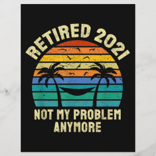 Flyer Retirement Gifts Vintage Retired 2021