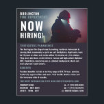 Flyer Retrato de bomberos, reclutamiento de bomberos<br><div class="desc">Retrato de bomberos,  volante de reclutamiento de bomberos por la tienda de tarjetas de visita.</div>