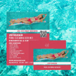 Flyer Retrato De Cuero Femenino, Limpieza De Piscina<br><div class="desc">Retrato de mor femenino,  Volante publicitario del servicio de limpieza de piscinas por la tienda de tarjetas de visita.</div>