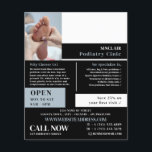 Flyer Retrato de cuidado de pies, clínica de podiatría,<br><div class="desc">Retrato de Foot Care,  Clínica de Podiatría,  Volante de Publicidad Podiatrista por la Tienda de Tarjetas de Negocios.</div>