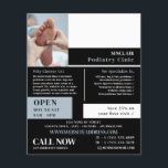 Flyer Retrato de cuidado de pies, clínica de podiatría,<br><div class="desc">Retrato de Foot Care,  Clínica de Podiatría,  Volante de Publicidad Podiatrista por la Tienda de Tarjetas de Negocios.</div>