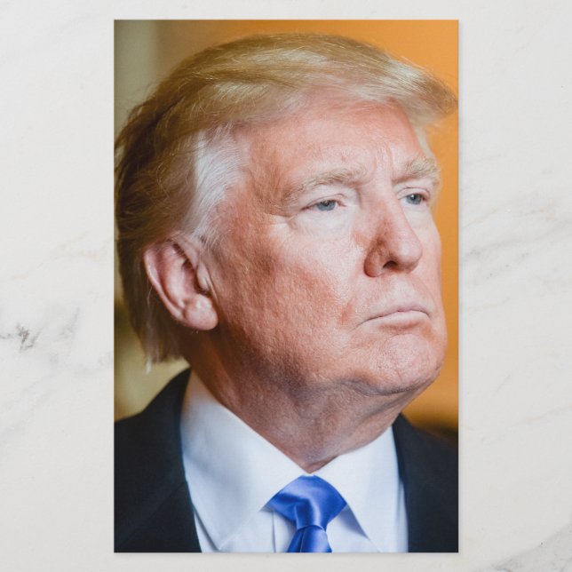Flyer Retrato de Donald Trump (Frente)