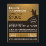 Flyer Retrato de pescadores, Torneo de pesca<br><div class="desc">Retrato De Pescador,  Vuelos De Publicidad Del Torneo De Pesca Por La Tienda De Tarjetas De Negocios.</div>